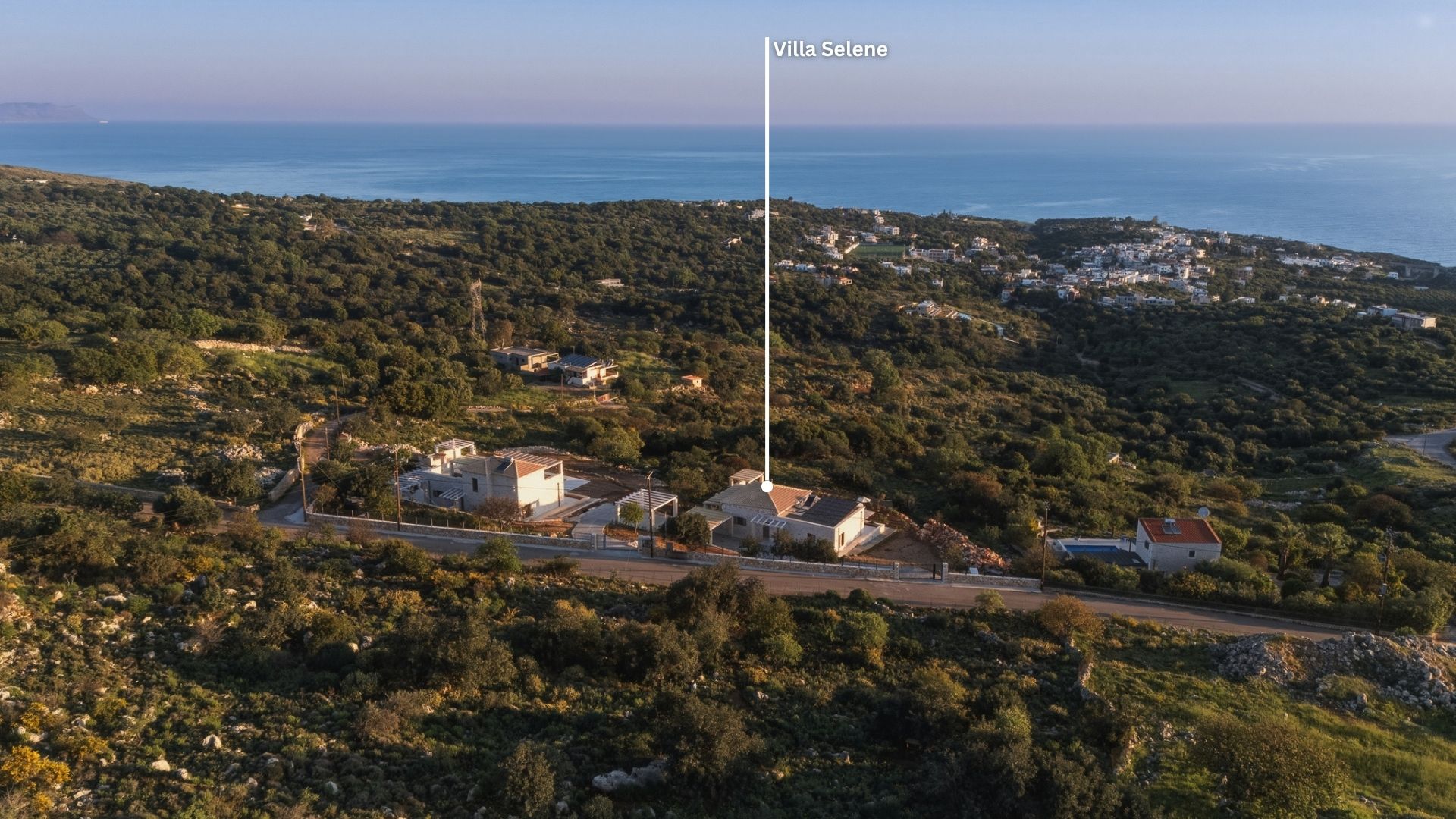 Luftaufnahme über Gerani auf Kreta